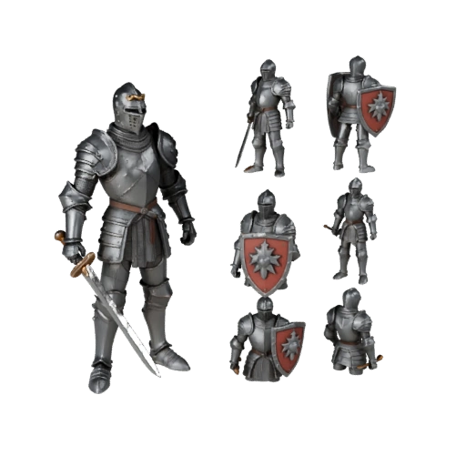 Collectible Knight Miniature | Hero Detail Display Pack