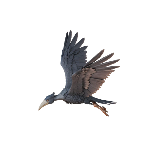 3D модель журавля для Unity - Готовый игровой ассет, FBX | Без роялти