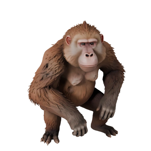 3D модель павиана для Unity - Готовый игровой ассет, FBX | Без роялти