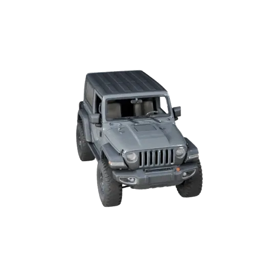 3D-модель Jeep Style Suv, вид в игровом окне с трех четвертей, готовый для Unreal Engine транспортный актив с увеличенным дор