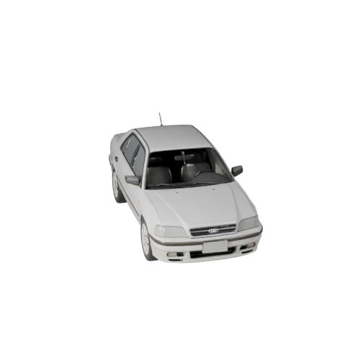 3D модель седана для Blender и игр - Реалистичный PBR актив (Legacy)