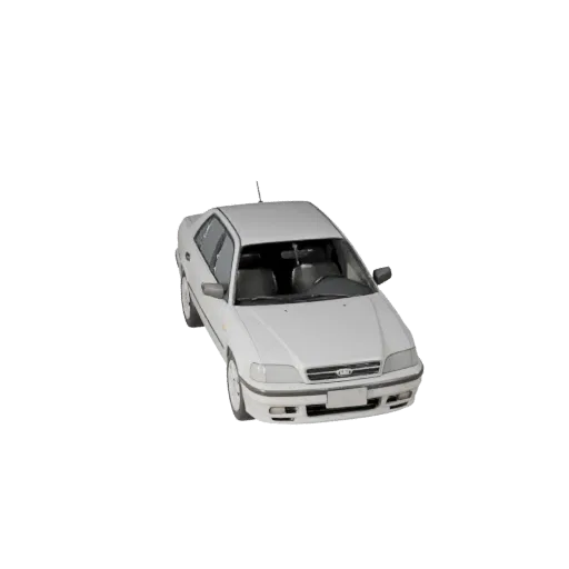 3D модель седана для Blender и игр - Реалистичный PBR актив