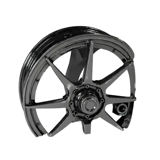 Печатаемая 3D-модель диска из сплава STL, изометрический вид, готовый к печати актив транспортного средства с чистыми краями,