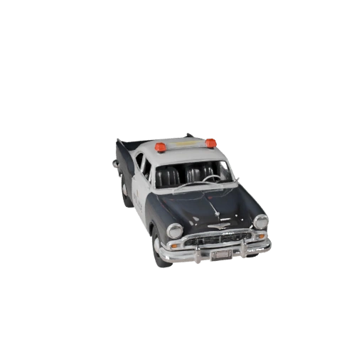 Винтажный полицейский автомобиль 3D модель для Blender - Реалистичный PBR
