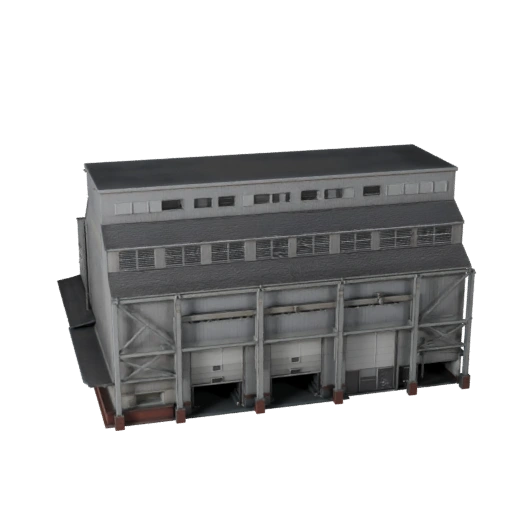 3D модель зернового силосу - Реалистичный актив для архитектурной визуализации