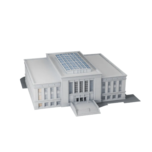 Druckbare Konvention Center STL 3D-Modell - Maßstabsgetreues Asset