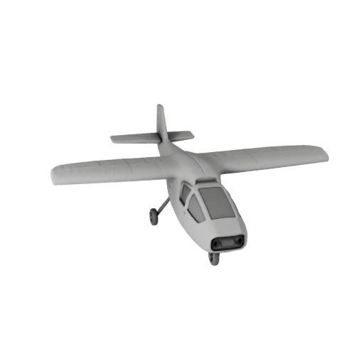 Печатный беспилотный летательный аппарат самолетного типа STL 3D модель - Дисплей
