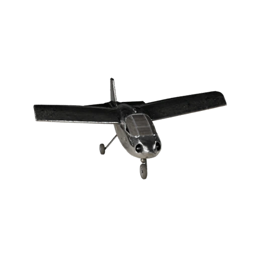 Беспилотный летательный аппарат самолетного типа 3D модель для Unity - Низкополигональный игровой ассет