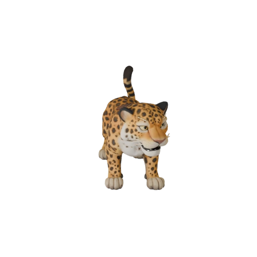 Мультяшный леопард 3D модель - стилизованный ассет для анимации | PBR