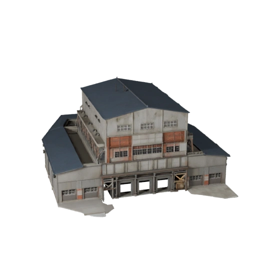 Steel Mill 3D Model for Unity - Game Asset for Architecture