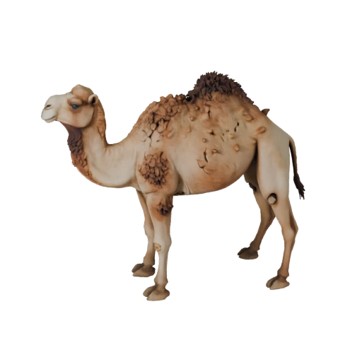 Реалистичный 3D модель дромадера - rigged PBR ассет для игр