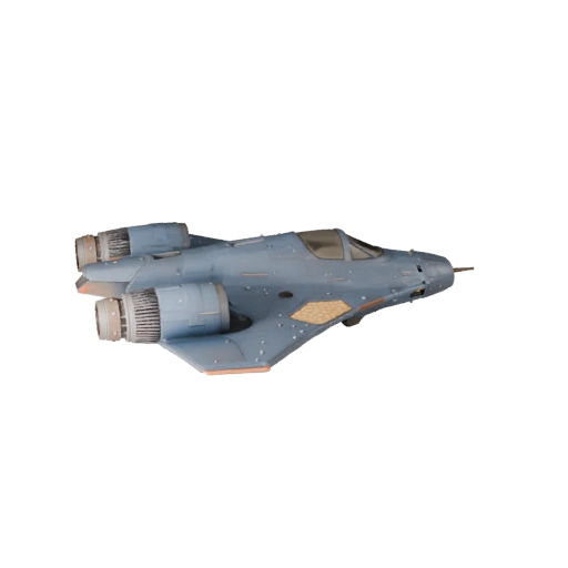 نموذج مقاتلة نجمية ثلاثي الأبعاد - أصل نقل PBR جاهز للعبة