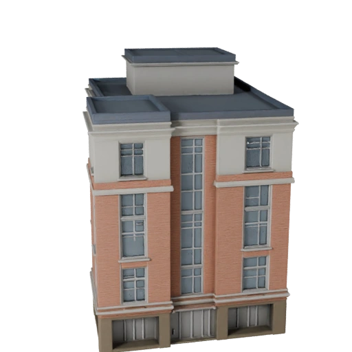 Casa sulla Spiaggia Low Poly 3D Model per Giochi in Tempo Reale e VR