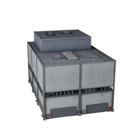 Modelo 3D de Edificio de Centro de Datos para Unreal - Activo en Tiempo Real