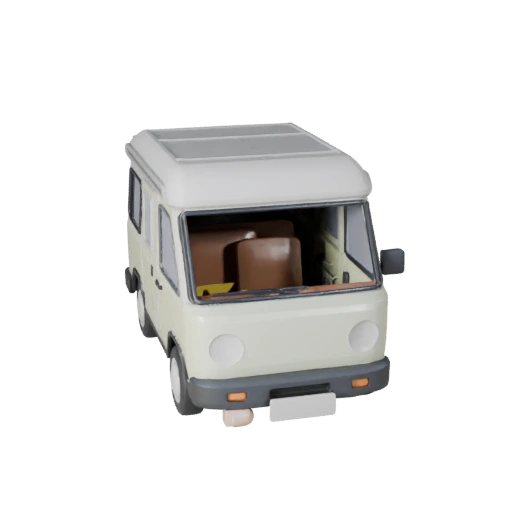 Печатный дом на колесах STL Модель - Коллекционный дисплей (Legacy)