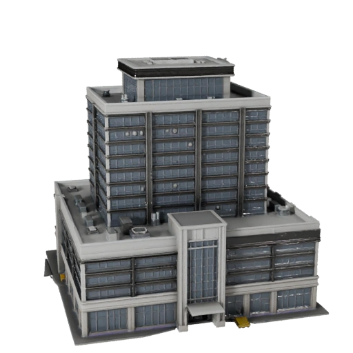 Bloco de Escritório Modelo 3D para Unreal - Ativo em Tempo Real para Cenas UE