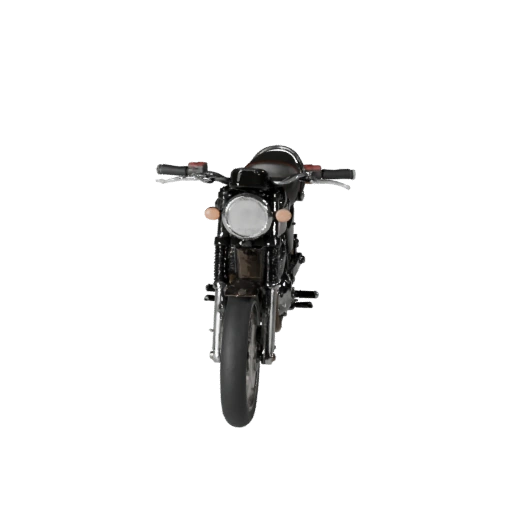 Готовый к игре ретро мотоцикл 3D модель для игр в реальном времени