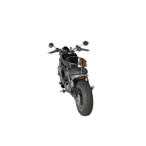 Готовый к игре 3D-модель мотоцикла Cruiser, вид в три четверти в студии, готовый к производству ассет транспортного средства
