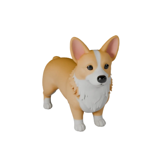Высокополигональная 3D модель корги собаки - Детальный STL ресурс для печати