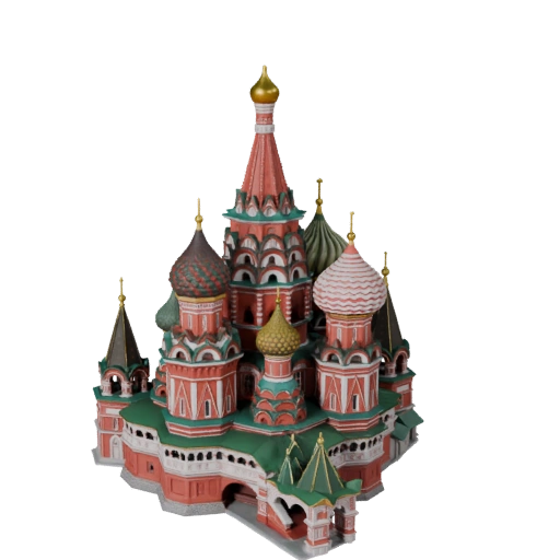 Собор Василия Блаженного 3D модель для Unreal - Realtime Asset