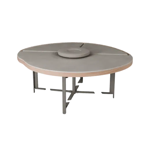 Мраморный журнальный столик, 3D-модель для визуализации продуктов, гостиная, студийный рендер с трех четвертей, детализация д