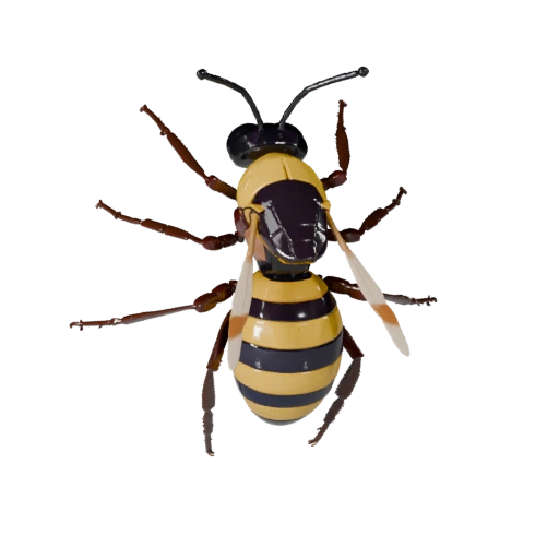 3D модель осы для Unity - Готовый игровой ассет, FBX | Без роялти