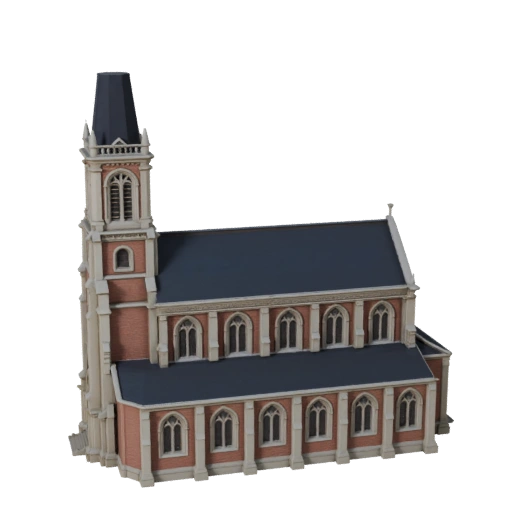 Печатная модель церкви STL - Печатный масштабный объект