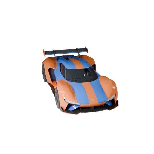 Концепт-кар 3D модель для Unity - Низкополигональный игровой ассет (Legacy)