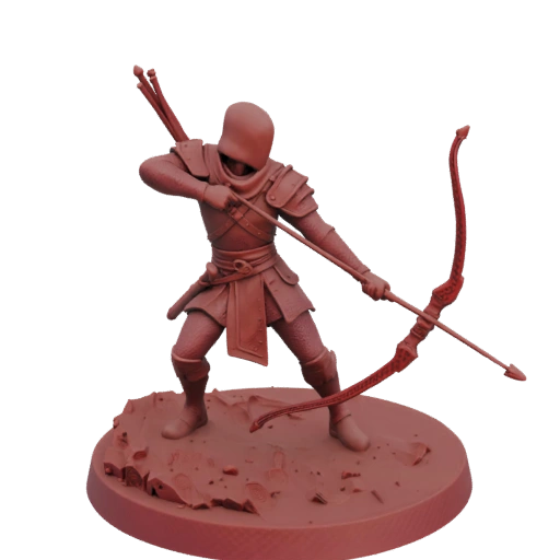 Средневековый рейнджер миниатюра STL - Исследование