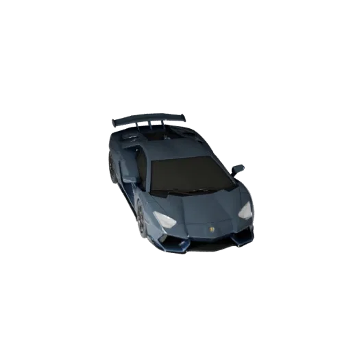 Печатаемая модель суперкара STL Cars STL, изометрический вид, готовый к печати транспортный актив с линиями кузова, остеклени