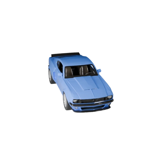 Печатный мускул-кар в стиле мустанга STL 3D модель для