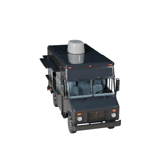 3D модель фудтрака для Blender и игр - реалистичный PBR