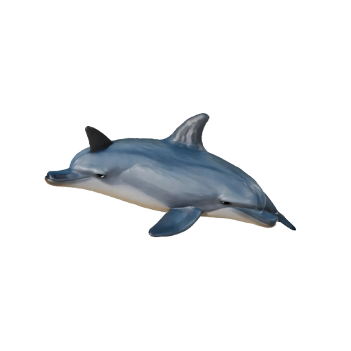 Высокополигональная 3D модель афалины - STL файл для печати