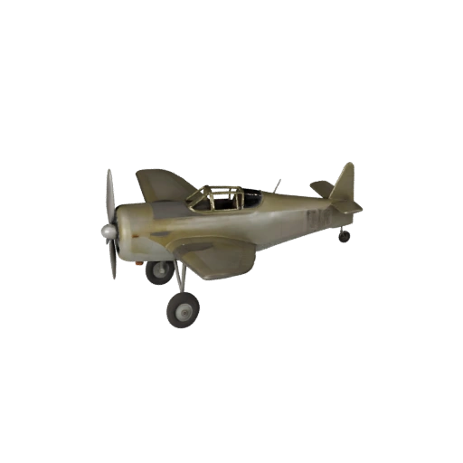 Винтажный истребитель 3D модель для Blender - Готова к рендерингу