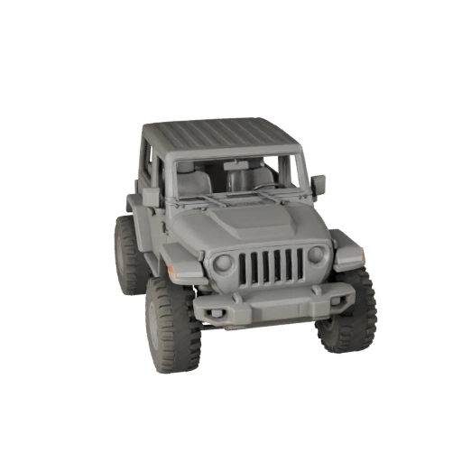 Печатный джип внедорожник в стиле внедорожника STL 3D модель для