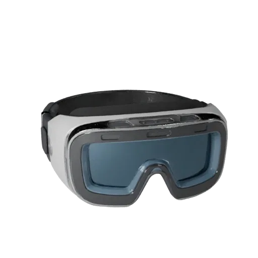 Модульная 3D-модель медицинских умных очков, изометрический вид модульного комплекта, показывающий силикон, носимое прилегани