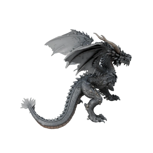 Высокополигональный грозовой дракон 3D модель - Детальный STL ресурс для печати