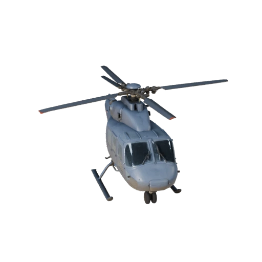 Готовый к игре грузовой вертолет 3D модель для использования в реальном времени