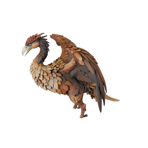 Реалистичный 3D модель журавля - rigged PBR ассет для игр | Royalty-Free