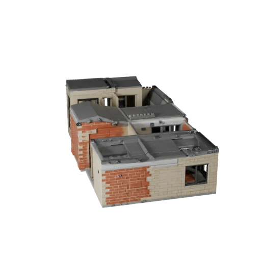 Printable Modular Apartment Kit STL 3D Model - Scale Asset