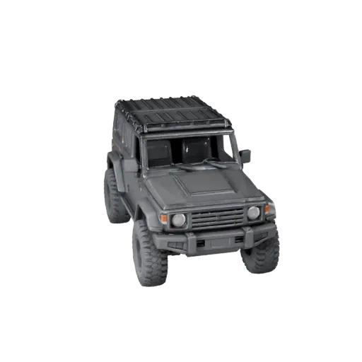 Печатаемая 3D-модель внедорожника Off Road Suv STL, вид в изометрии, готовый к печати транспортный актив с увеличенным дорожн