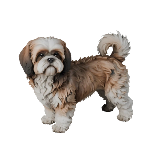 Ши тцу собака 3D модель для Unity - Готовый игровой ассет, FBX | PBR