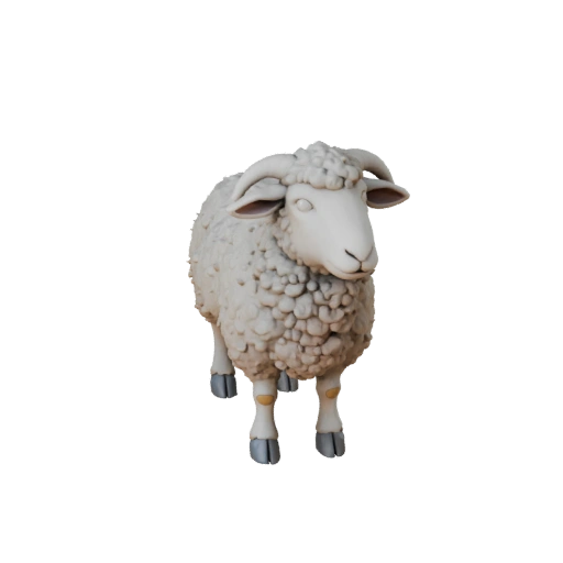Высокополигональная 3D модель овцы - Детальный STL-ресурс для печати