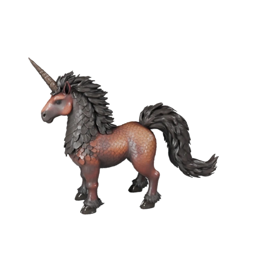 3D модель единорога для Unity - Готовый игровой ассет, FBX | Без роялти