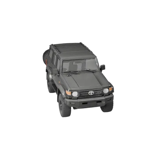 Печатаемая 3D-модель SUV STL, изометрический вид, готовый к печати транспортный актив с увеличенным дорожным просветом, утили