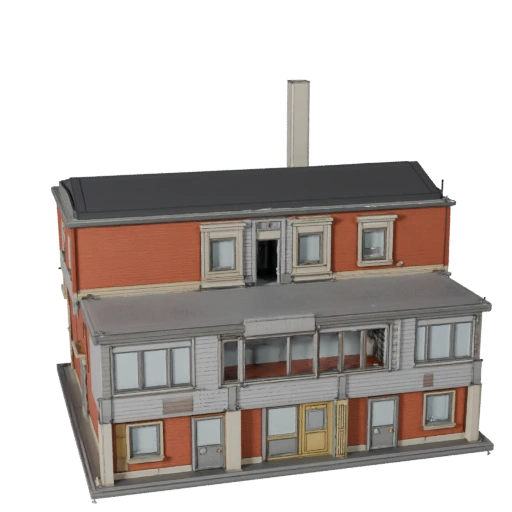 Kit de Bloco de Cidade Estilizado Modelo 3D - Asset de Jogo para Arquitetura
