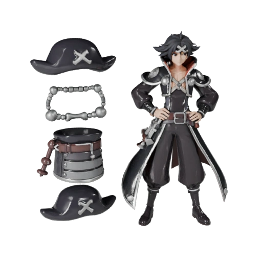 Аниме пиратский персонаж - с ригом