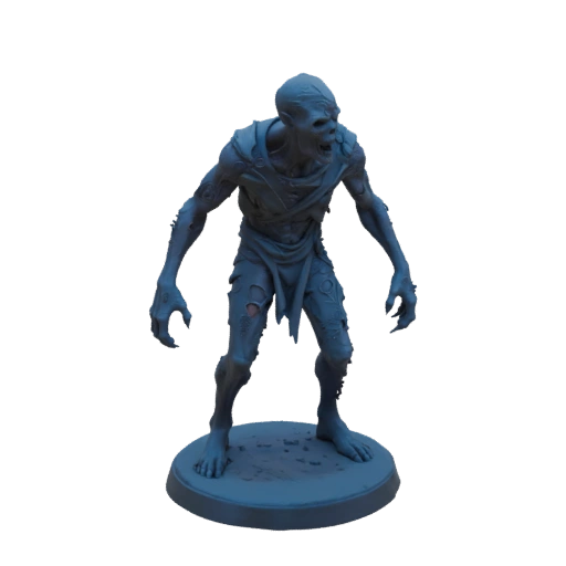 Мрачно-тёмный зомби нежить миниатюра STL