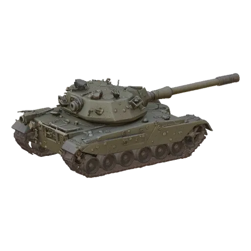 3D модель советского танка Т-72, вид сзади и сверху, на черном фоне