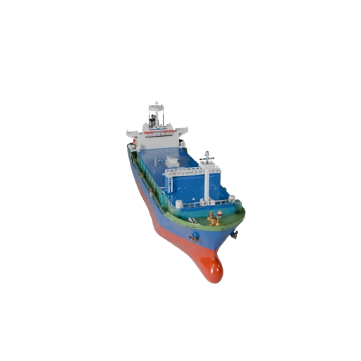 Готовый к игре контейнеровоз 3D модель для использования в реальном времени